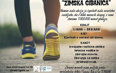 Akcija “Zimska gibanica” – zbiranje aktivnih minut.